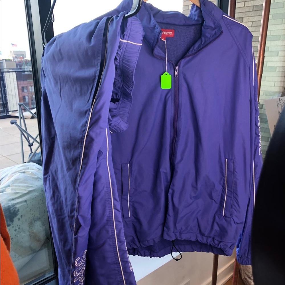 SUPREME PURPLE TRACK SUIT